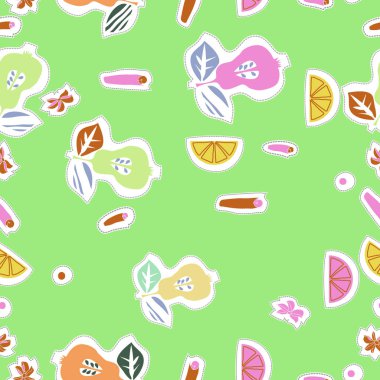 Soyut basit meyve Dikişsiz desen