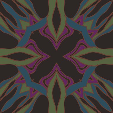 Dekoratif motif, noktalar, delik, çizgili, fotokopi alanı dairesel dikişsiz desen.  