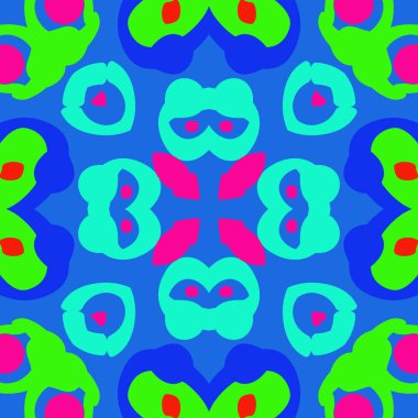 Fotokopi alanı ile dekoratif motif dairesel dikişsiz desen