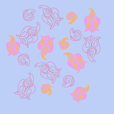 sanatsal soyut dikişsiz desen, vektör illüstrasyon