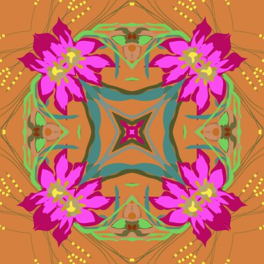 süslü desenli dikişsiz vektör arka planı