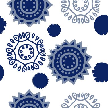 Dekoratif motif, karalamalar, çizgiler, yıldızlar, dalgalar Dikişsiz desen. Elle çizilmiş.