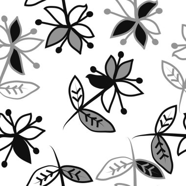 Soyut dikişsiz çiçek deseni, vektör 