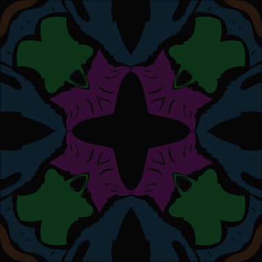 Dikişsiz dairesel soyut desen, vektör