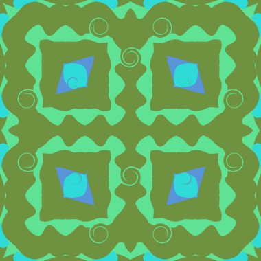 Fotokopi alanı ile dekoratif motif dairesel dikişsiz desen