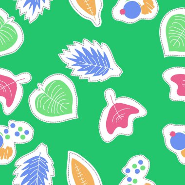 Renkli motif çiçek dikişsiz desen