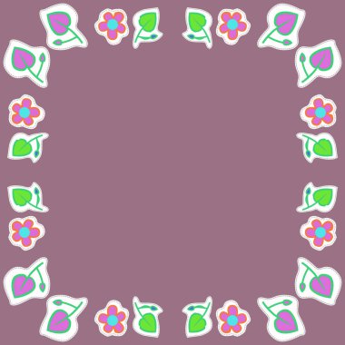 Soyut basit yaprakların kusursuz deseni