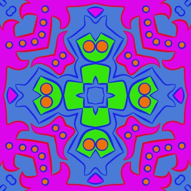 sanatsal soyut dikişsiz desen, vektör illüstrasyon