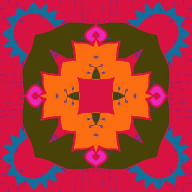 sanatsal soyut dikişsiz desen, vektör illüstrasyon