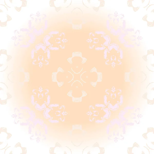 Modèle Circulaire Sans Couture Motif Floral — Image vectorielle