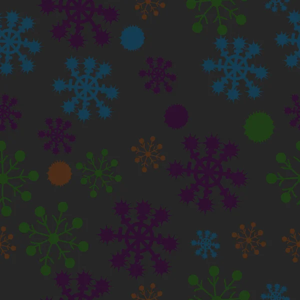 Χιονισμένο Μοτίβο Χρωματιστές Ραφές — Διανυσματικό Αρχείο