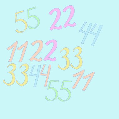 Soyut Arapça sayıların kusursuz deseni