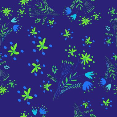 Soyut basit çiçek arka plan Dikişsiz deseni