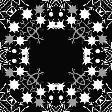 Renkli motifin dairesel dikişsiz deseni