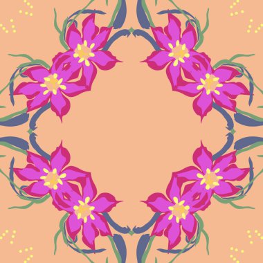 sanatsal soyut dikişsiz desen, vektör illüstrasyon