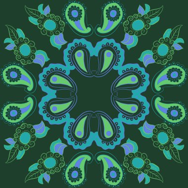 çiçek motifli arka plan, vektör illüstrasyon