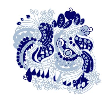 sanatsal soyut dikişsiz desen, vektör illüstrasyon