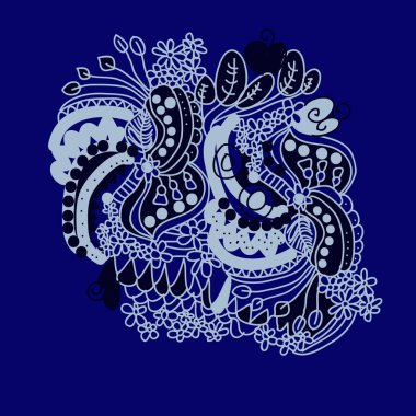 sanatsal soyut dikişsiz desen, vektör illüstrasyon