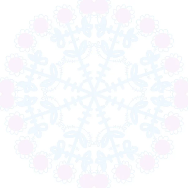 Karte Mit Kreisförmigem Blumenschmuck — Stockvektor