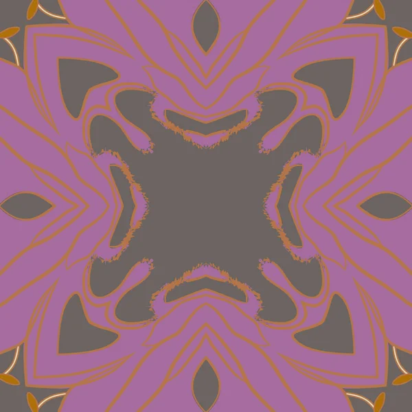 Naadloze Patroon Van Abstracte Eenvoudige Fractals — Stockvector