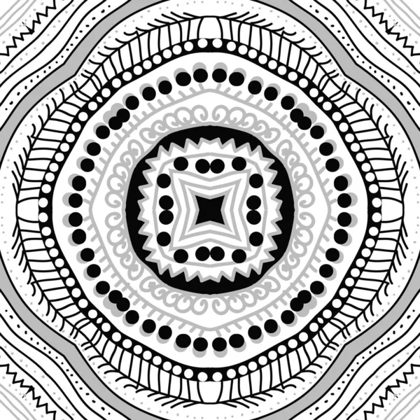 Aşiret motifinin dairesel dikişsiz deseni 