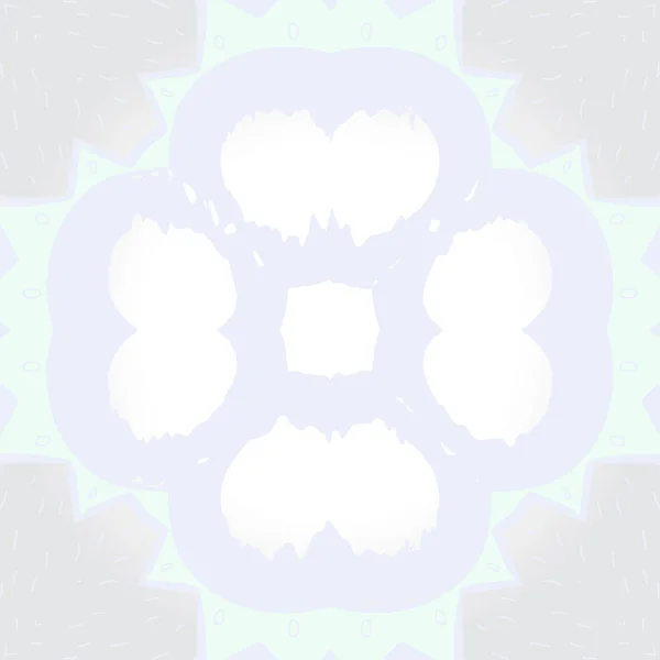 花をモチーフにした円形シームレスパターン コピースペース — ストックベクタ