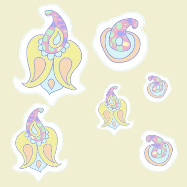 Soyut basit çiçeklerin kusursuz deseni