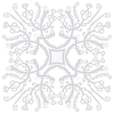 Narin motifin dairesel dikişsiz deseni 