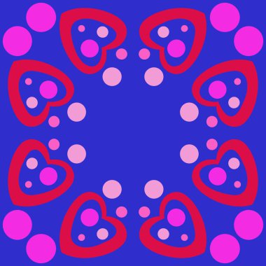 Kalpler desen, elips, Valentin