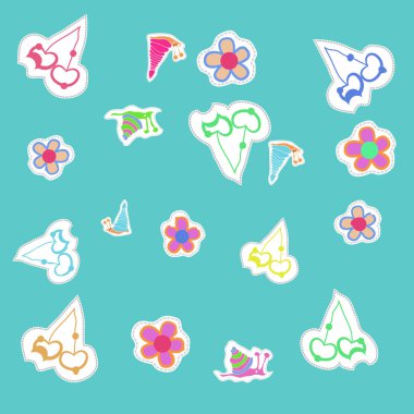 Basit vektör arka planının kusursuz deseni