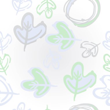 Renk arka planda dikişsiz yapraklar