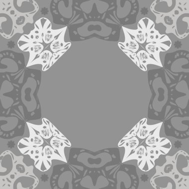 Renkli motifin dairesel dikişsiz deseni