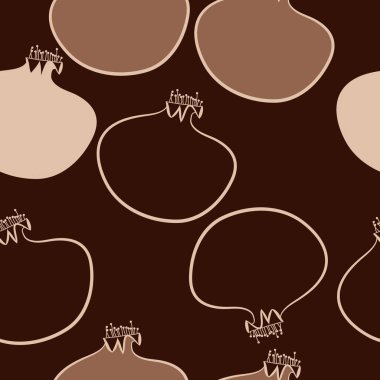 renkli nar meyve dikişsiz desen