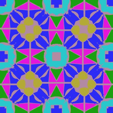 etnik süsler ile dikişsiz vektör arka plan