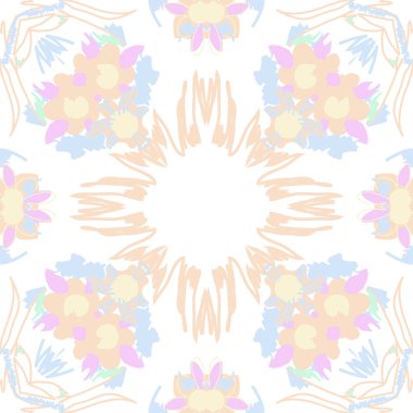 sanatsal soyut dikişsiz desen, vektör illüstrasyon