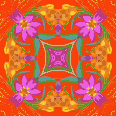 süslü desenli dikişsiz vektör arka planı