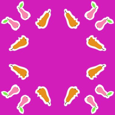 Soyut basit meyve Dikişsiz desen