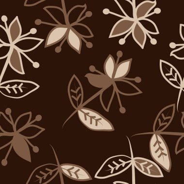 Soyut dikişsiz çiçek deseni, vektör 