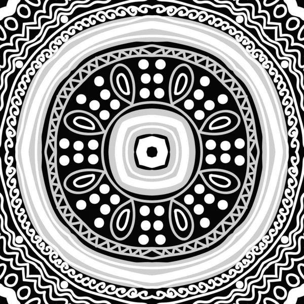 Renkli motifin dairesel dikişsiz deseni