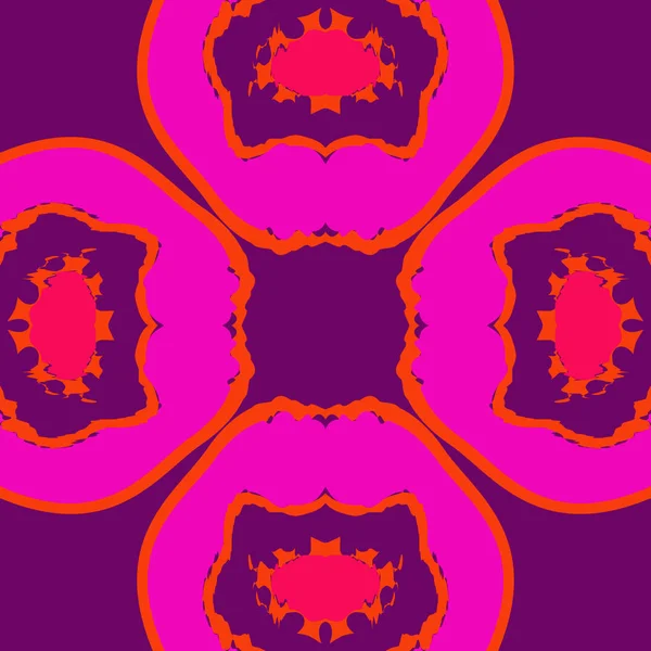 圆形无缝图案的花卉图案 — 图库矢量图片