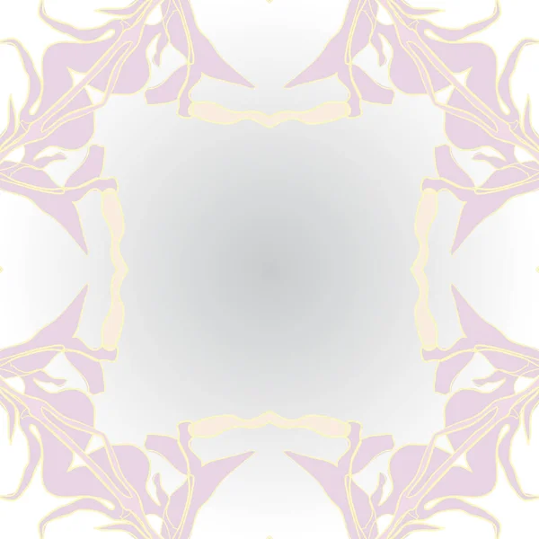 Motif Circulaire Sans Couture Avec Motif Floral Espace Copie — Image vectorielle