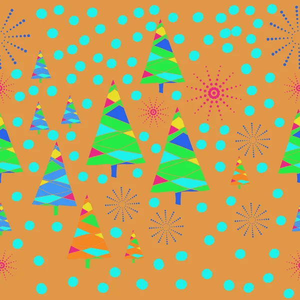 Modèle Sans Couture Ornement Abstrait Cgristmas Simple — Image vectorielle