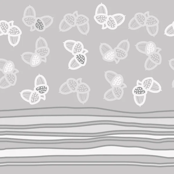 Kolorowe Streszczenie Proste Żołędzie Wzór — Wektor stockowy