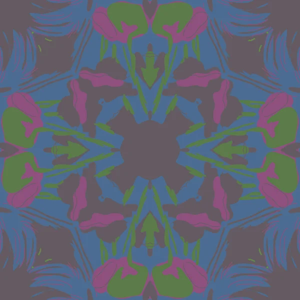 Çiçek motifli dairesel dikişsiz desen, fotokopi alanı