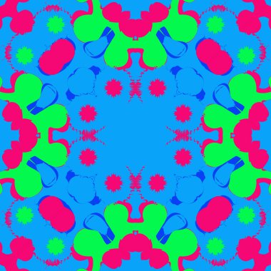 Soyut basit fraktalların kusursuz deseni