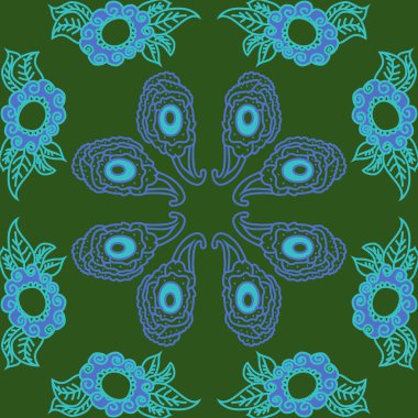 sanatsal soyut dikişsiz desen, vektör illüstrasyon