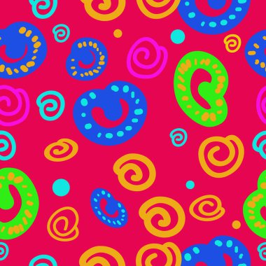 sanatsal soyut dikişsiz desen, vektör illüstrasyon