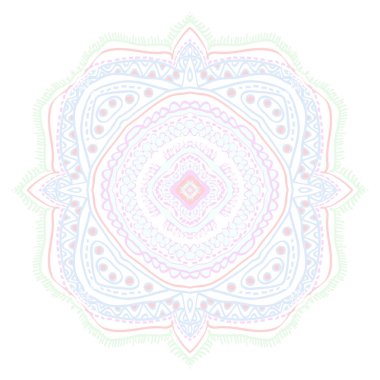 Fotokopi alanı ile dekoratif motif dairesel dikişsiz desen