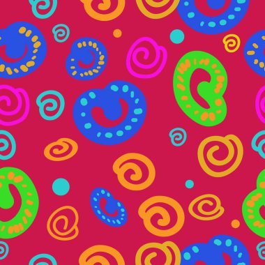 sanatsal soyut dikişsiz desen, vektör illüstrasyon