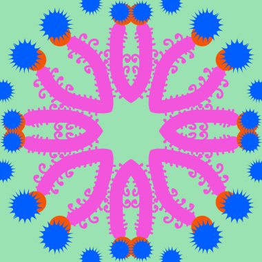 Soyut basit süsleme Dikişsiz desen